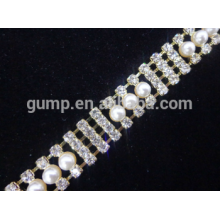 Kristallrhinestone-Ordnungsschalenkette für Hochzeitskleid